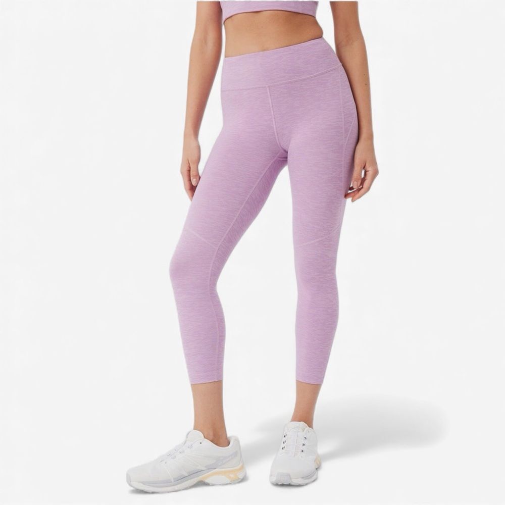 Outdoor Voices TechSweat Heathered Lilac Leggings Size S Pilates Princess